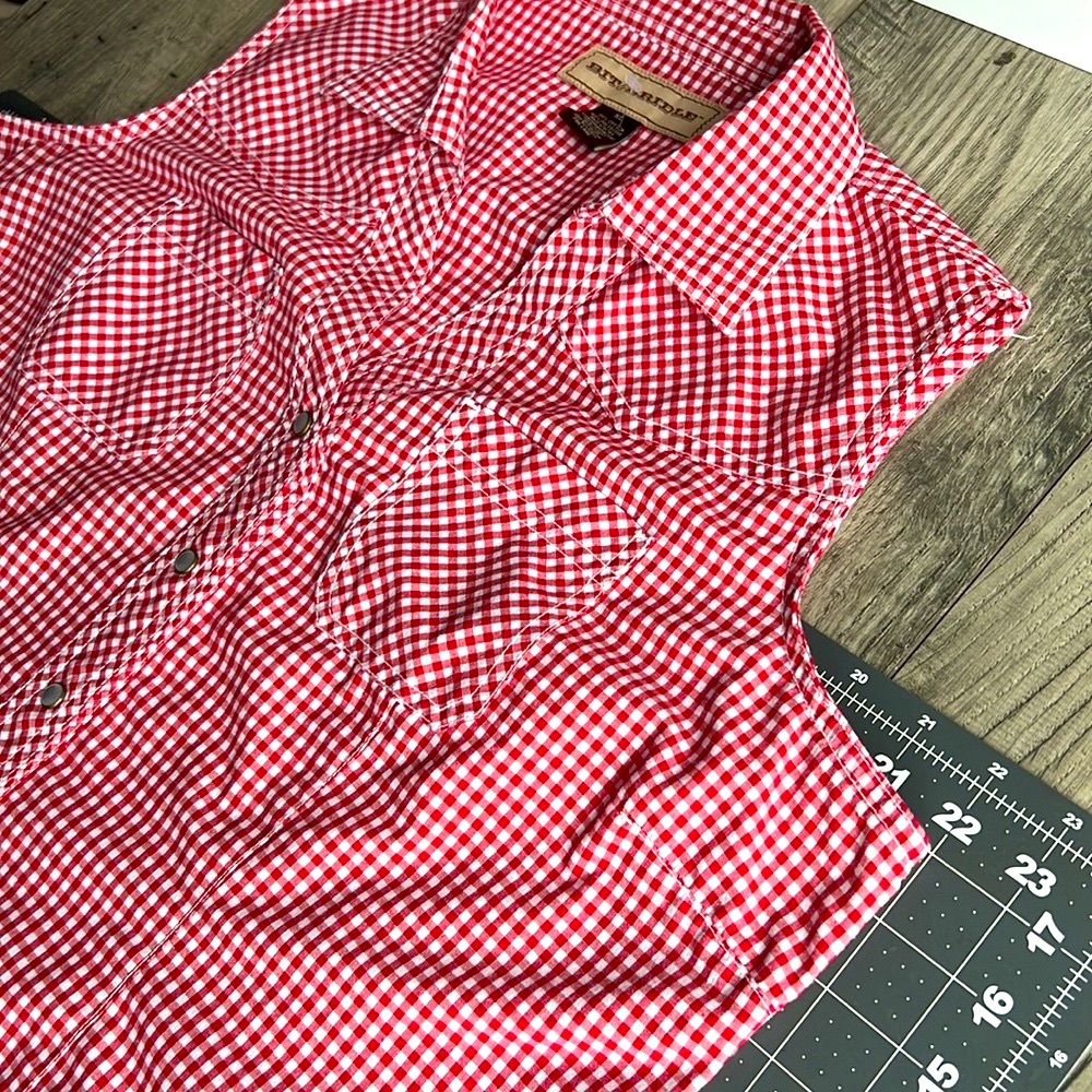 Bit & Bridle Button-up sleeveless shirt XL - Picture 7 of 7